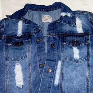 cropped denim jacket